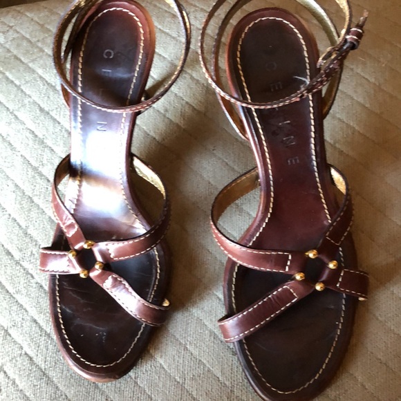 Celine brown women shoes size 36.5C, heels 2” - Picture 3 of 7